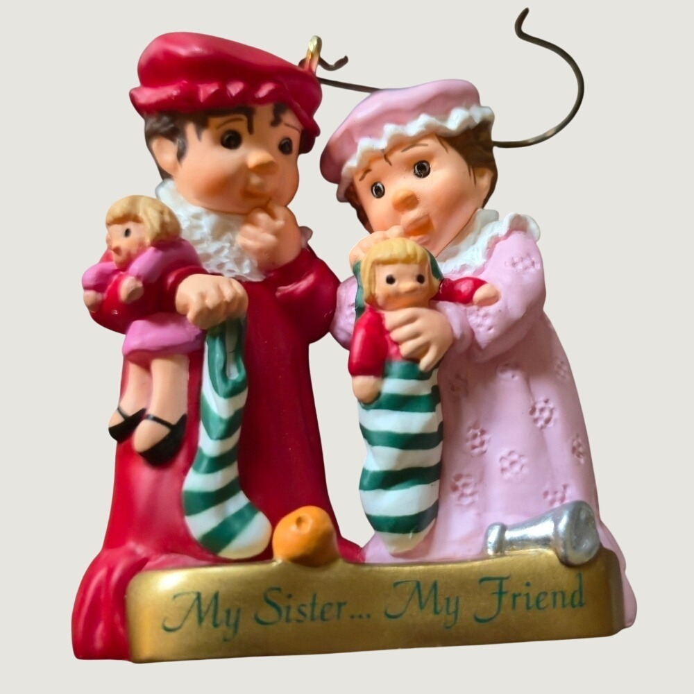 Hallmark Keepsake 1999 My Sister My Friend Ornament Holiday Christmas Vintage